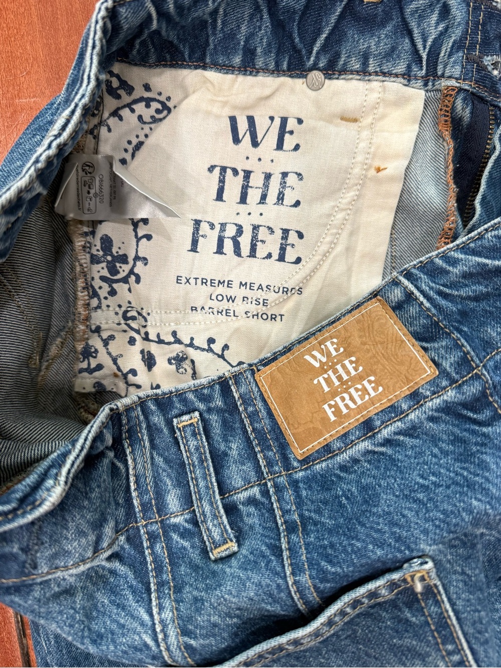Free People denim barrel Shorts - Picture 7 of 7